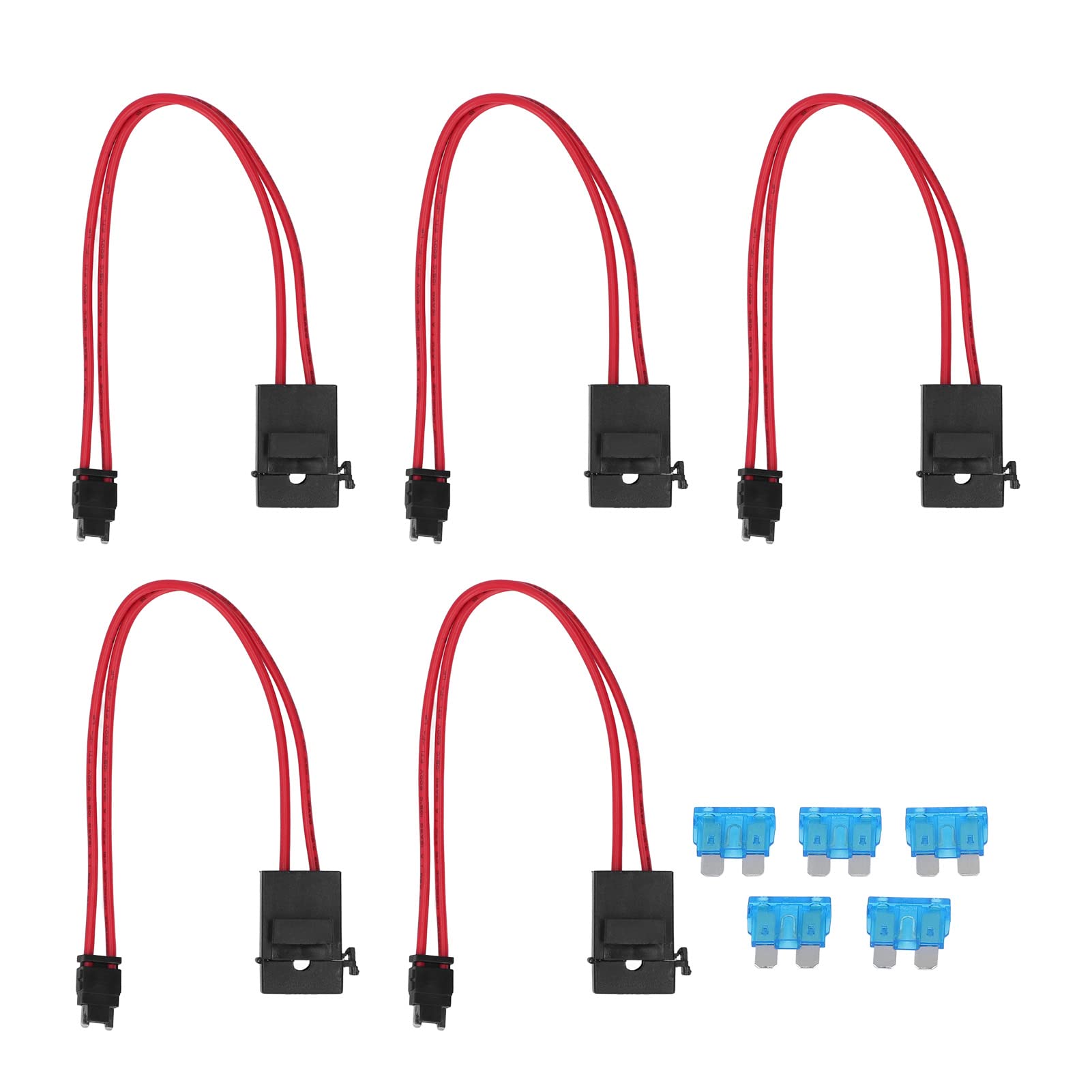 Autohalter Mini Heavy Duty Draht Verlängerung 20A 16AWG 5 (ACD Flat Angle 10.9mm) von DMLENGOIN