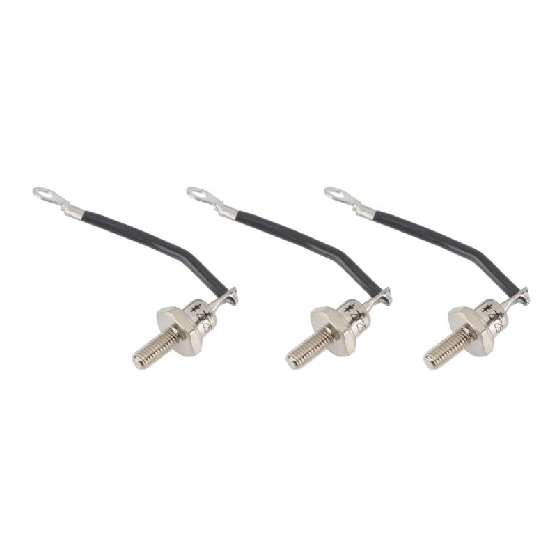 Generator Gleichrichter Diode ZX25 12 25A 3PCS Ersatz -Zubehör -Teile tragbar (Negative Black Line) von DMLENGOIN