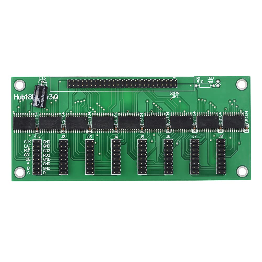 HUB18B 8 Ausgänge PCB-Adapterplatine Hochwertiges goldplattiertes Pin-Header-Konverter zum Testen oder SM-angeschlossene Produkte HUB18B 8 Ausgänge PCB-Adapterplatine Hochwertiges goldplattiertes Pin-Header-Konverter zum Testen oder SM-angeschlossene Produkte von DMLENGOIN