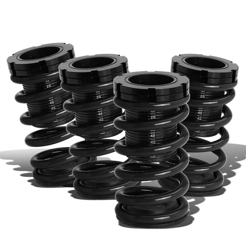 DNA MOTORING COIL-HC01-BK Skalierte Aufhängung Gewindefahrwerk [für 01-05 Honda Civic Coupe/Limousine], schwarz von DNA MOTORING