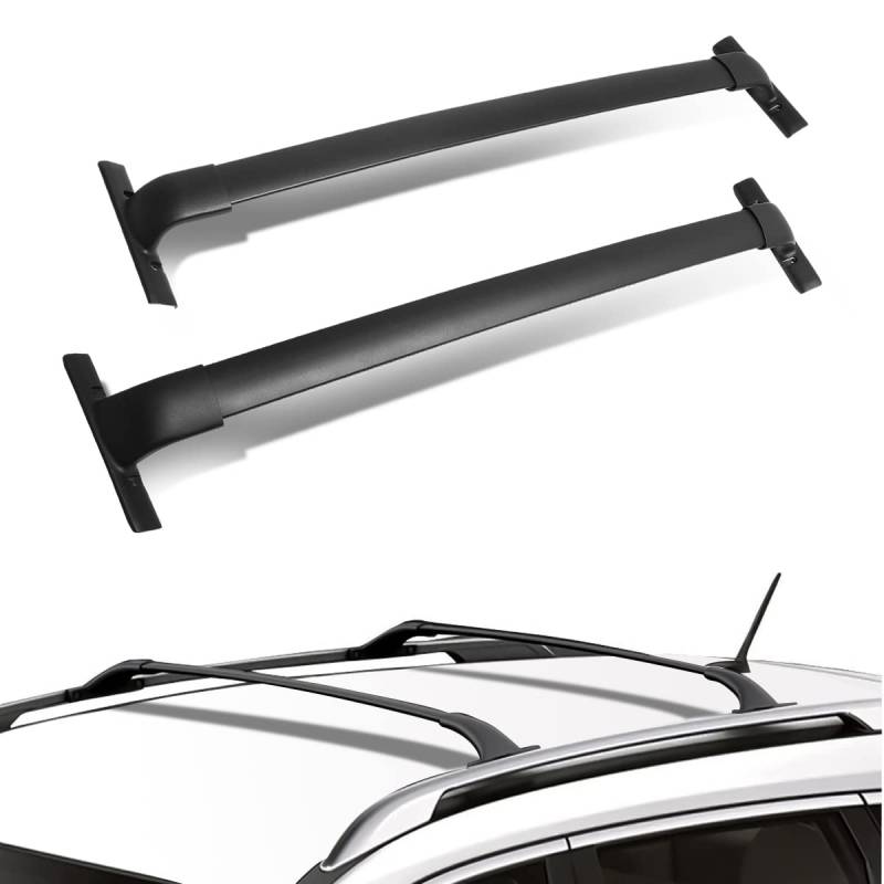DNA Motoring PT-ZTL-8072 Dachreling aus Aluminium, Schwarz, 1 Paar von DNA MOTORING