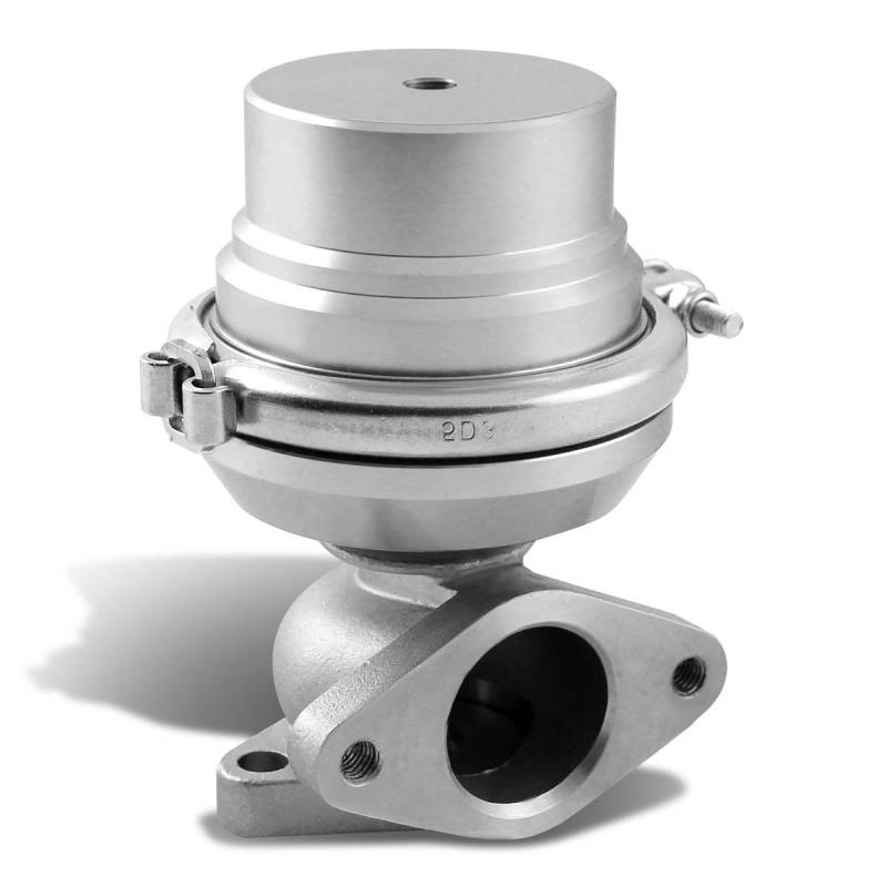 DNA Motoring WG-38-SL Externer V-Band Turbo Verteiler Wastegate, 38 mm, silberfarben von DNA MOTORING
