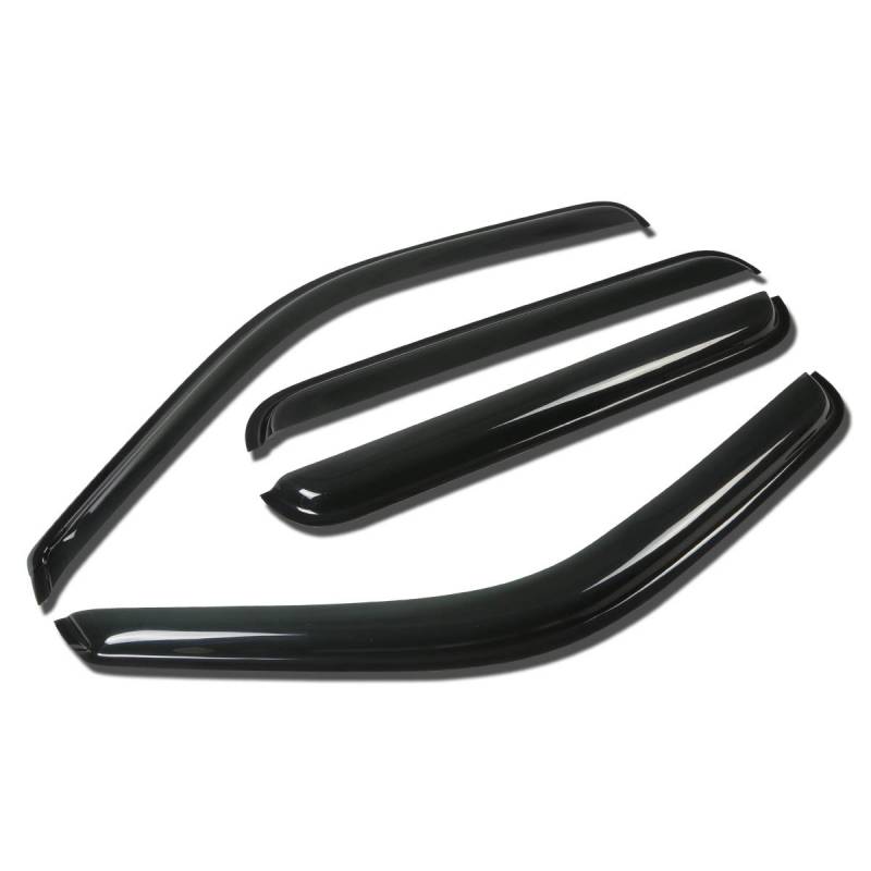 DNA PKW wvs-035 Dark Smoke Vent Fenster Visier Abweiser Rain/Sun Guard, 4 Stück von DNA MOTORING