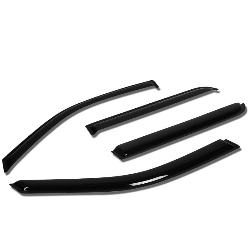 DNA PKW wvs-t2–0148 Fenster Vent Visier Abweiser Rain Guard, Dark Smoke, 4 Stück von DNA MOTORING