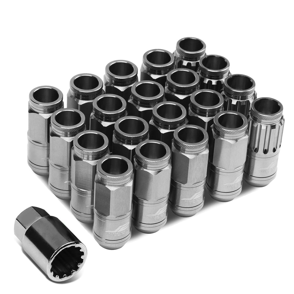 J2 Engineering 7075 Aluminium Silber M12 x 1,5 16 Stück L: 50 mm offenes Ende mit 4 Schloss + Schlüssel J2 Engineering 7075 Aluminium Silber M12 x 1,5 16 Stück L: 50 mm offenes Ende mit 4 Schloss + Schlüssel von DNA MOTORING