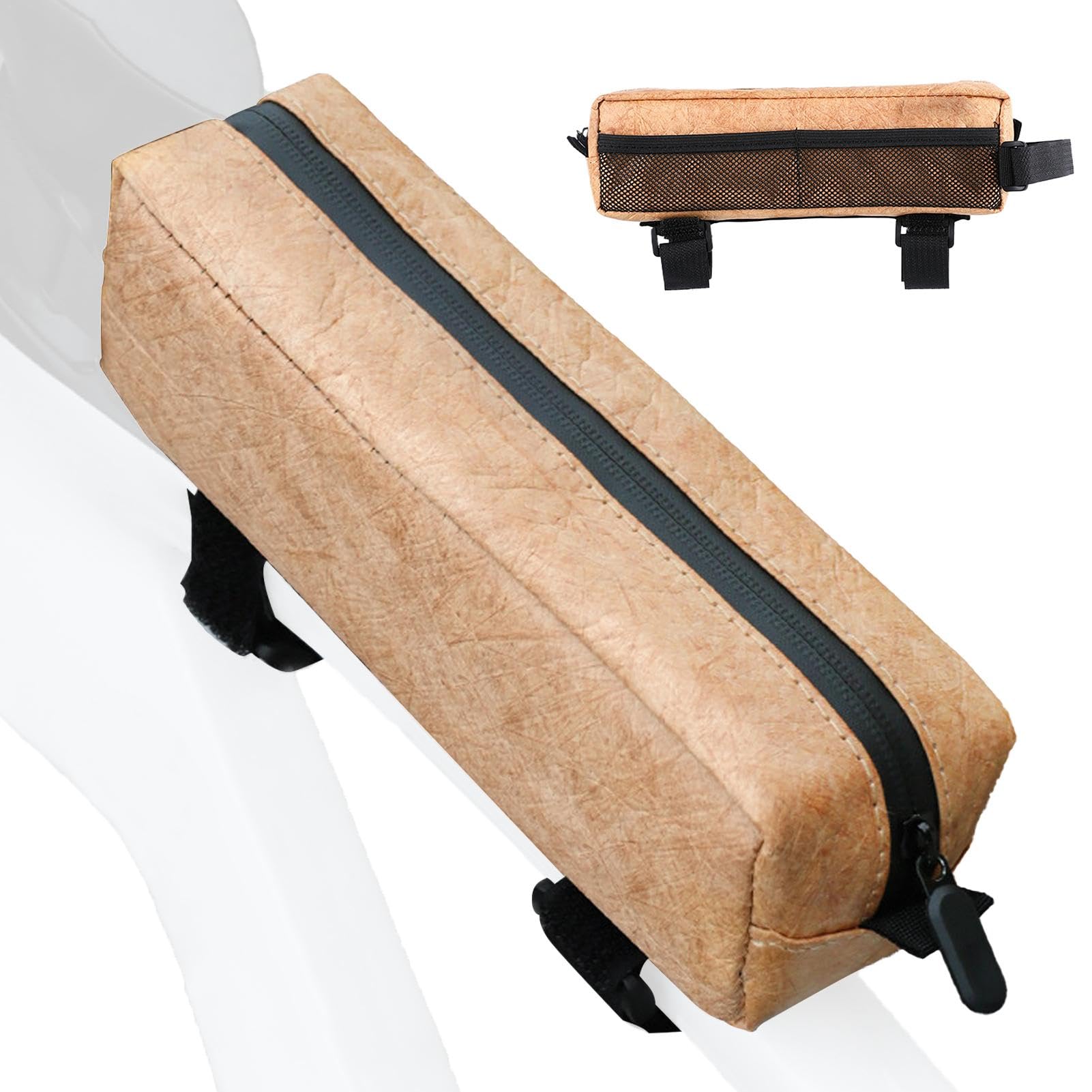 DNCG Rahmentasche, Gepäckträgertasche, wasserdichte Fahrradrahmentasche, Fahrradwerkzeugtasche mit Reißverschluss, Satteltasche, Handytasche, Fahrradzubehör, Tasche mit Netztasche für Mountainbike und DNCG Rahmentasche, Gepäckträgertasche, wasserdichte Fahrradrahmentasche, Fahrradwerkzeugtasche mit Reißverschluss, Satteltasche, Handytasche, Fahrradzubehör, Tasche mit Netztasche für Mountainbike und von DNCG