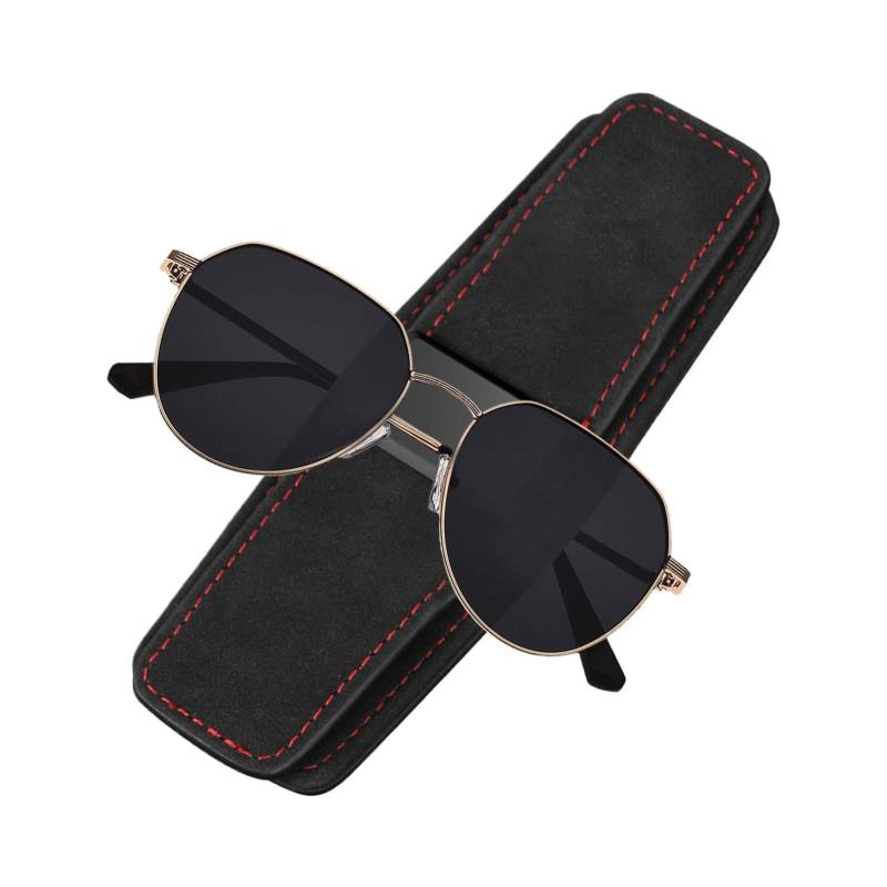 Sonnenbrillenhalter für Autovisier, Fahrzeugkartenaufbewahrungsclip, Auto-Sonnenbrillenhalter, doppelter Sonnenbrillenhalter für Autovisier, magnetischer Brillen-Aufhänger-Clip für von DNCG