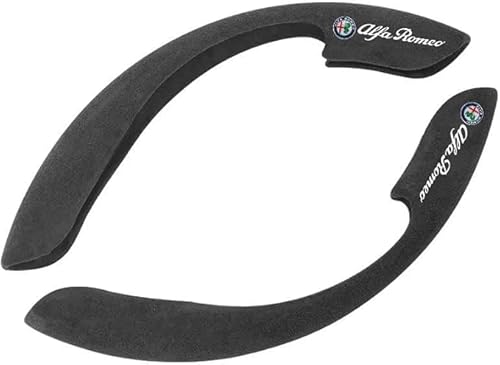 Lenkradbezug für Alfa Romeo 8C Competizione 2007-2025, Rutschfester Griffbezug Strapazierfähig Autozubehör,A-Black Lenkradbezug für Alfa Romeo 8C Competizione 2007-2025, Rutschfester Griffbezug Strapazierfähig Autozubehör,A-Black von DNEOGOO