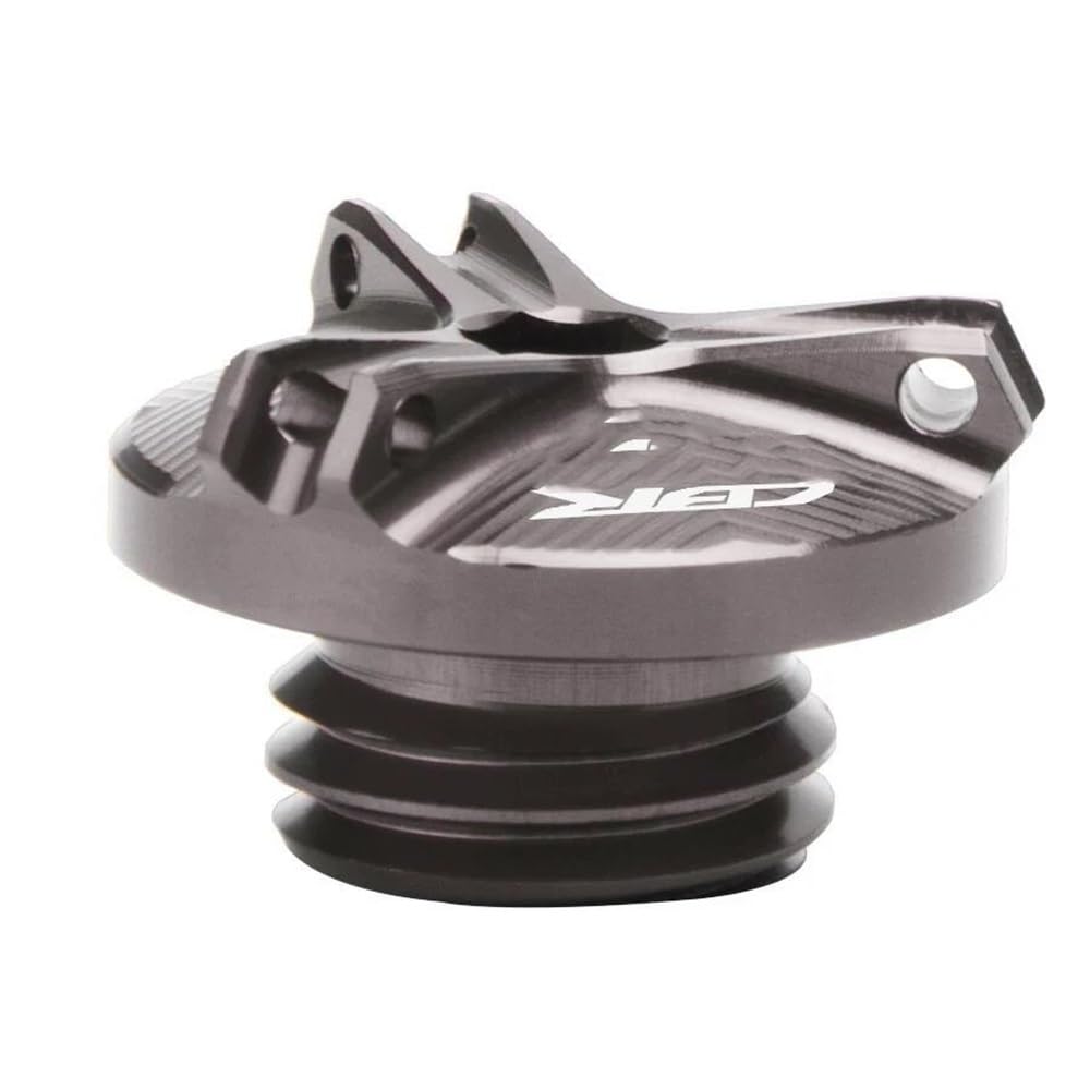 Brems Flüssigkeit Cap Für CBR650R 2019-2022 Motorrad Tankdeckel Vorderradbremsflüssigkeitsbehälter Abdeckung Einfülldeckel(Oil filler cap-Grey) von DNZOGW