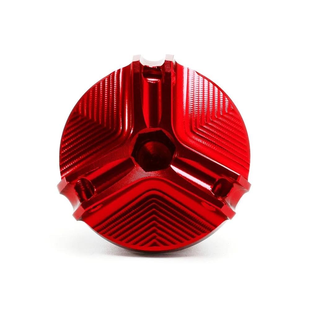 Brems Flüssigkeit Cap Für Suzuki Für GSXR 600 Für GSX-R 750 Für GSXR 1000 R X Vorderradbremsflüssigkeitsbehälterdeckel Einfülldeckel(Oil Cap-Red) von DNZOGW