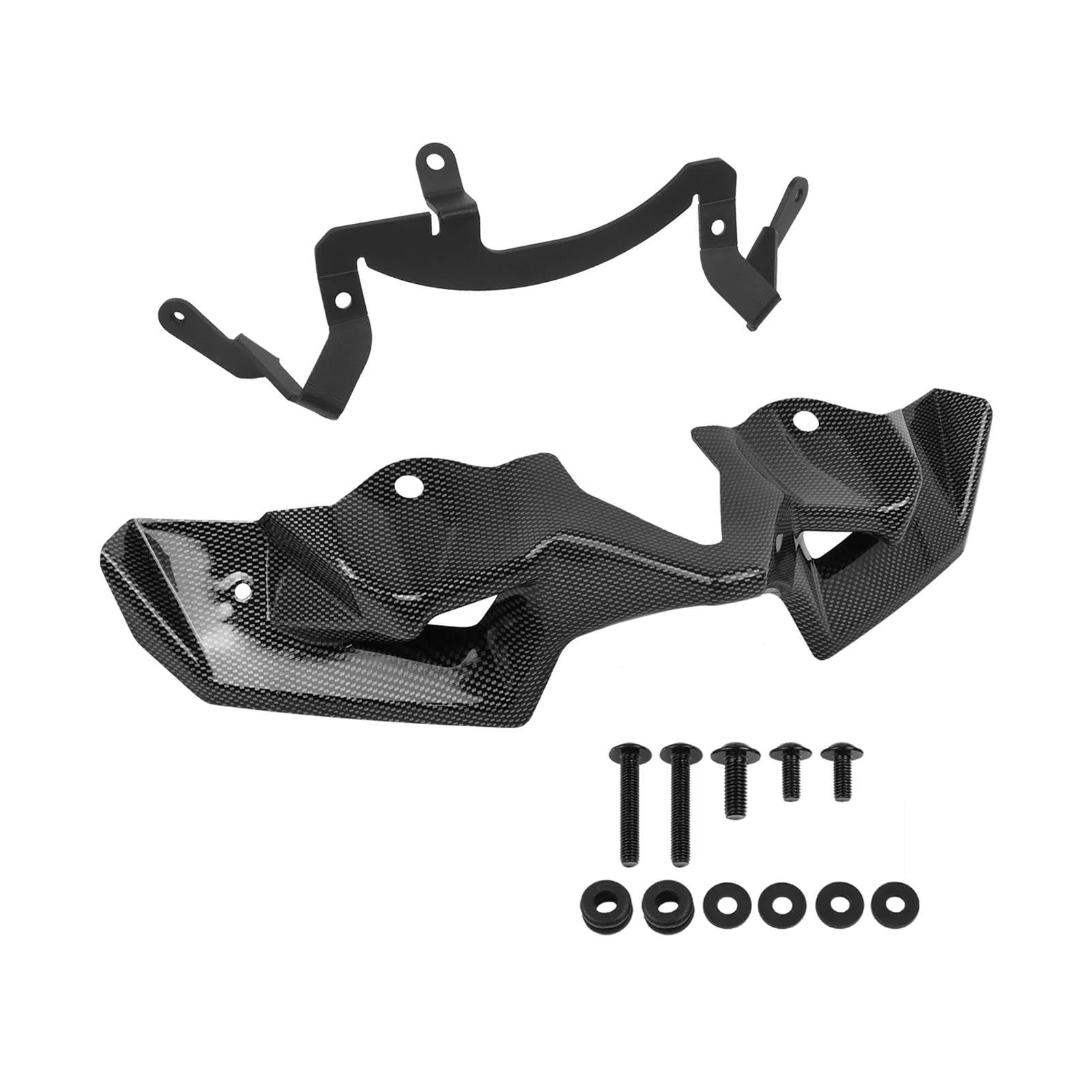 Motorcycle Wing Winglets Frontspoiler Für Z900 2020-2024 2023 Abtrieb Winglet Flügel Spoiler(Grid pattern) von DNZOGW