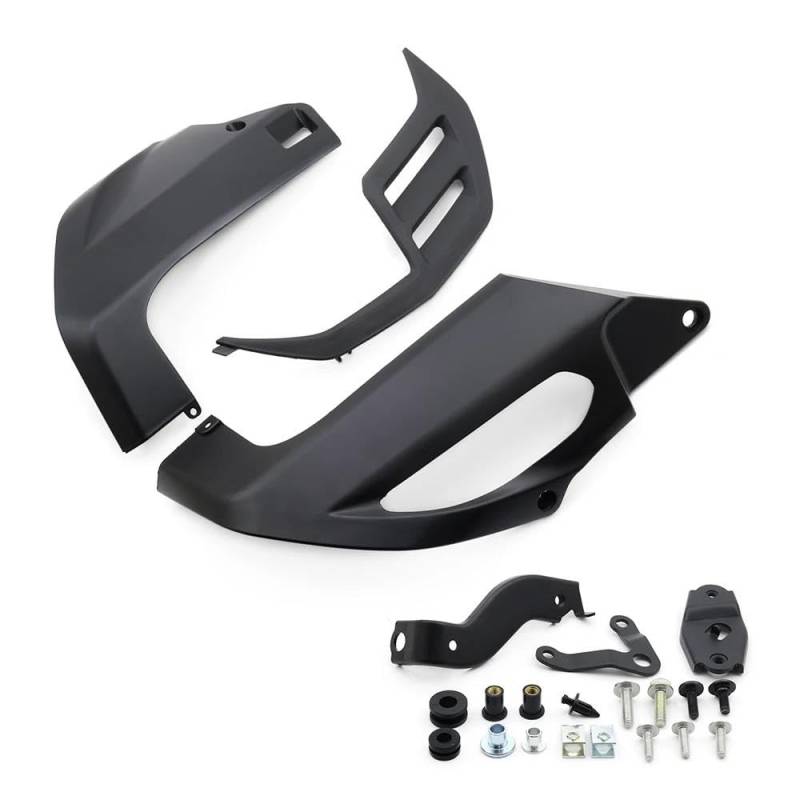 Motorcycle Wing Winglets Für CB650R 2019-2024 Motor Lower Spoiler Körper Verkleidung Protector Schutz Chassis(Black) von DNZOGW