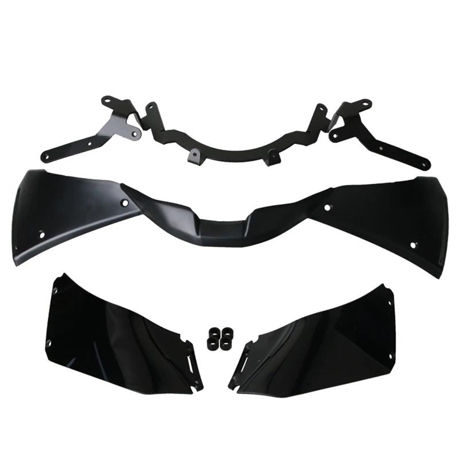 Motorcycle Wing Winglets Für CBR1000RR-R 2023 2024 2025 Seite Stabilisator Flügel Deflektor Motorrad Dekorative Front Verkleidung Winglet Air Spoiler(Black) von DNZOGW