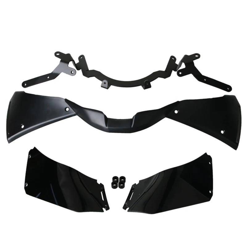 Motorcycle Wing Winglets Für CBR1000RR-R 2023 2024 2025 Seite Stabilisator Flügel Deflektor Motorrad Dekorative Front Verkleidung Winglet Air Spoiler(Black) von DNZOGW