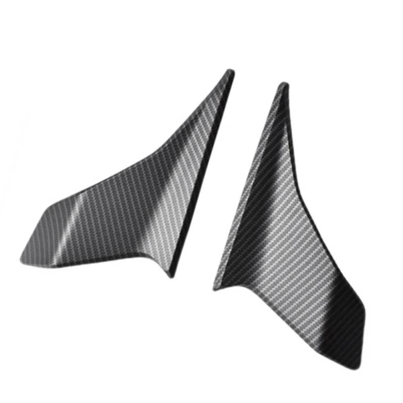 Motorcycle Wing Winglets Für CFMOTO Für CF 250SR Für MY22 Motorradteile Seitlicher Abtrieb Nackte Spoiler Feste Winglet-Verkleidungsflügel Deflektoren(Carbon fiber Pattern) von DNZOGW