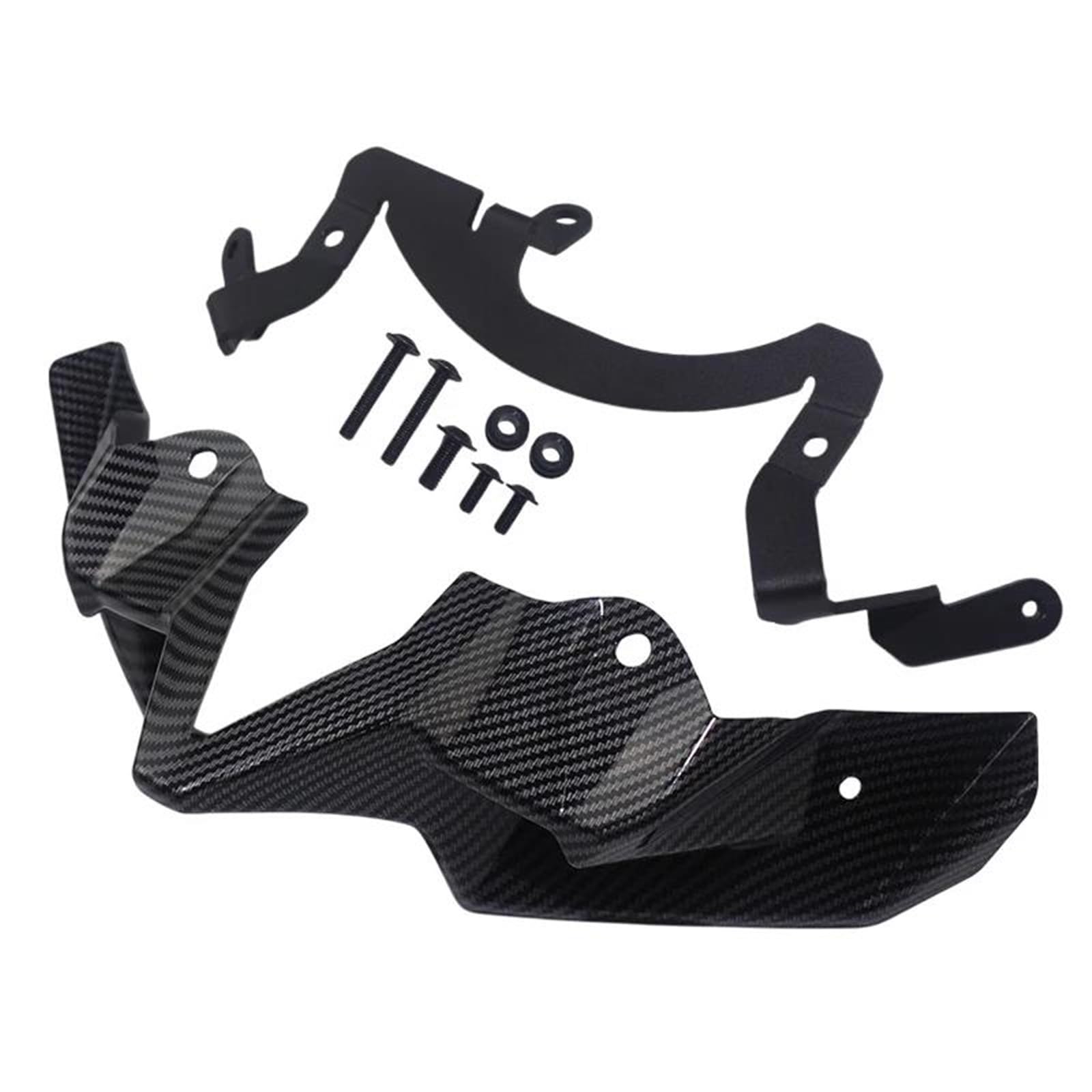 Motorcycle Wing Winglets Für Für Z900 Für ZR900 SE 2020-2024 Motorrad Naked Front Spoiler Winglet Aerodynamische Flügel Spoiler(Carbon Fiber Look) von DNZOGW