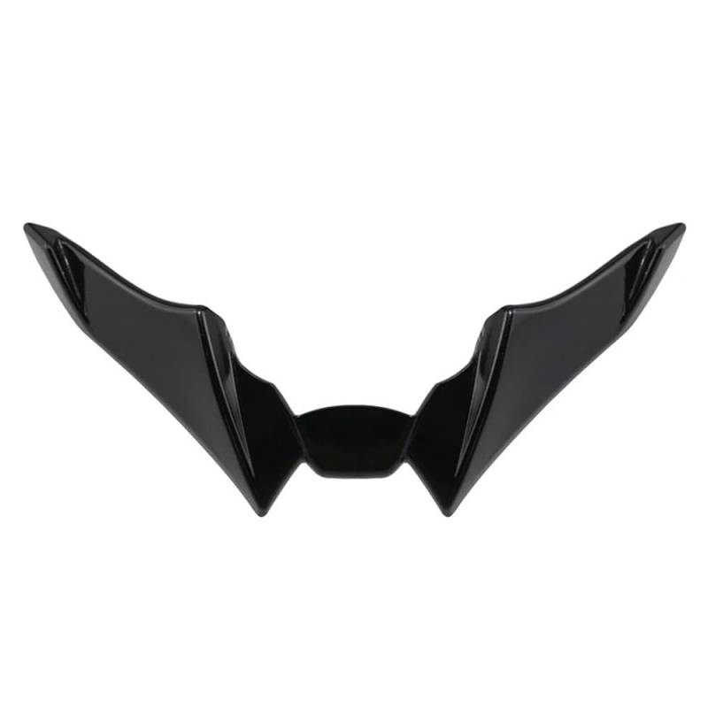 Motorcycle Wing Winglets Für MT-09 2022-2023 Motorradzubehör Naked Frontspoiler Winglet Aerodynamischer Flügelsatz Spoiler(Bright Black) von DNZOGW