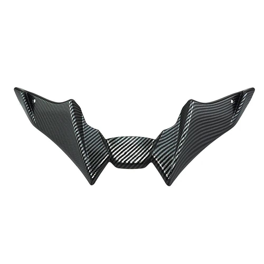 Motorcycle Wing Winglets Für MT-09 2022-2023 Motorradzubehör Naked Frontspoiler Winglet Aerodynamischer Flügelsatz Spoiler(Carbon Fiber Look) von DNZOGW