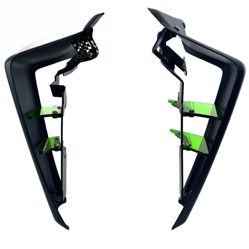 Motorcycle Wing Winglets Für MT-09 Für FZ09 2021 2022 2023 Motorrad Sport Abtrieb Seite Spoiler Wind Flügel Deflektor(Green) von DNZOGW