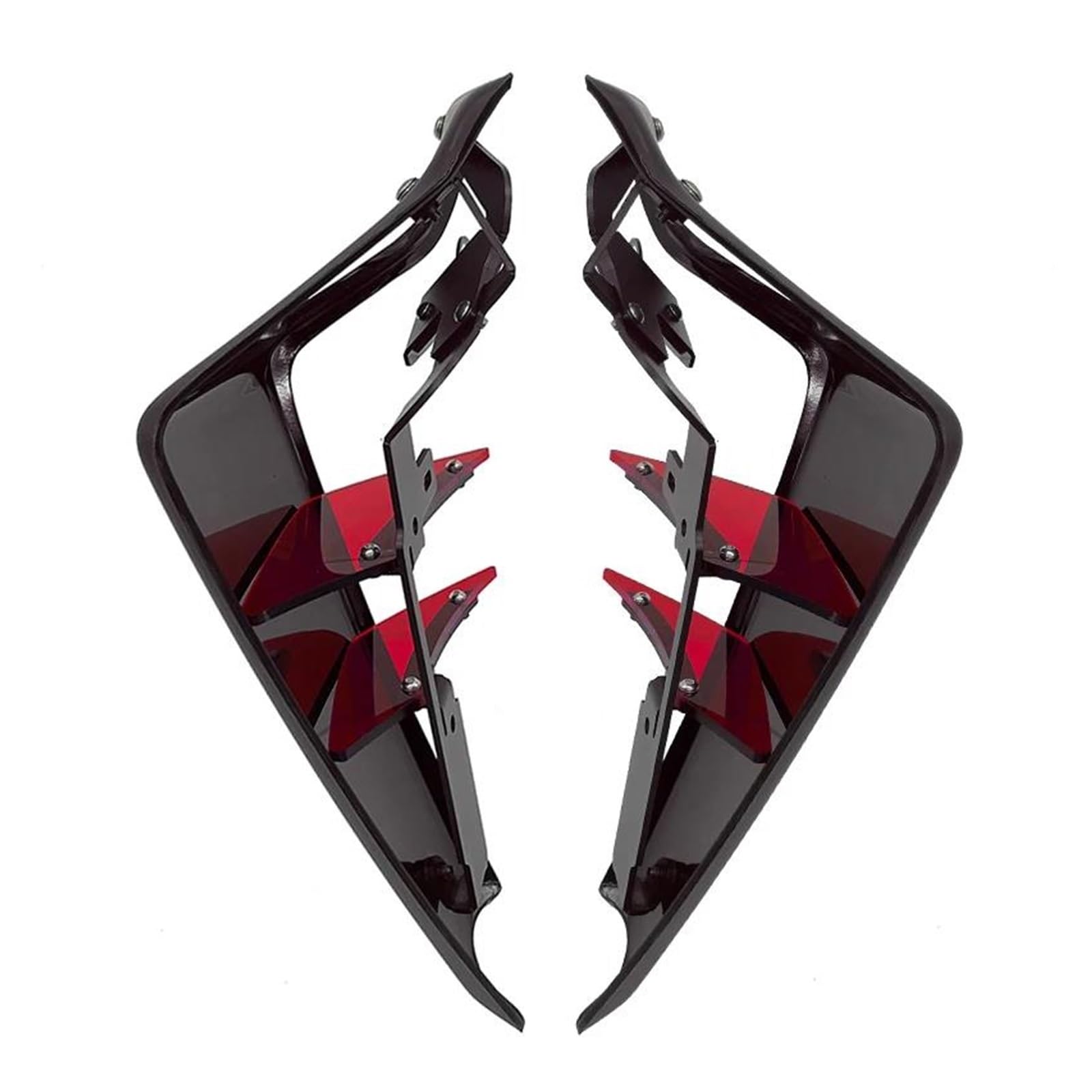 Motorcycle Wing Winglets Für MT-09 SP 2021-2022 2023 Motorrad Zubehör Sport Abtrieb Seite Spoiler Flügel Deflektor(Red) von DNZOGW