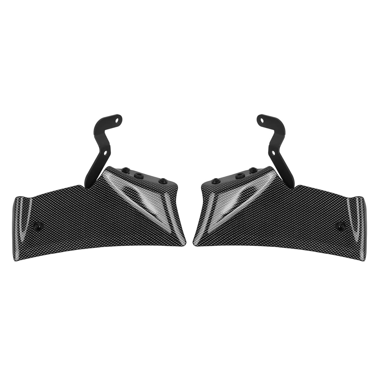 Motorcycle Wing Winglets Für MT10 Für MT-10 SP 2022-2024 Front Downforce Spoiler Frontal Spoiler Winglet Flügel Deflektor Kit(Grid) von DNZOGW
