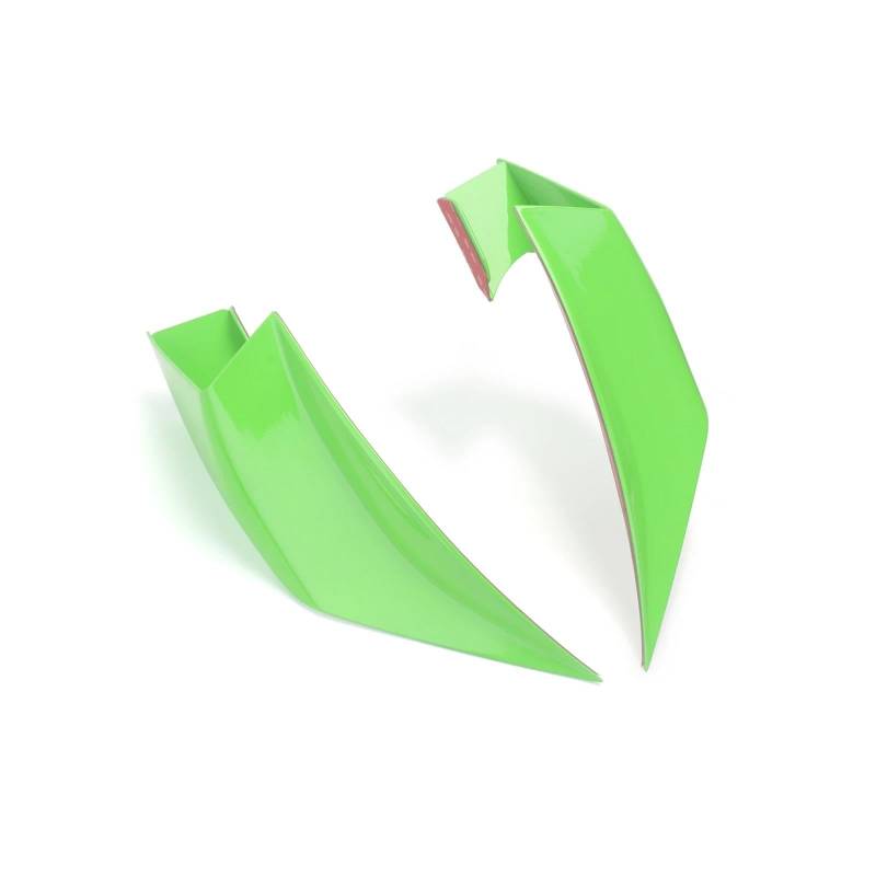 Motorcycle Wing Winglets Für Ni&nja Für ZX-25R Für ZX-4R Für ZX-4RR 2019-2024 Motorrad Fixed Wing Spoiler Verkleidung Frontspoiler Winglet(Bright green) von DNZOGW