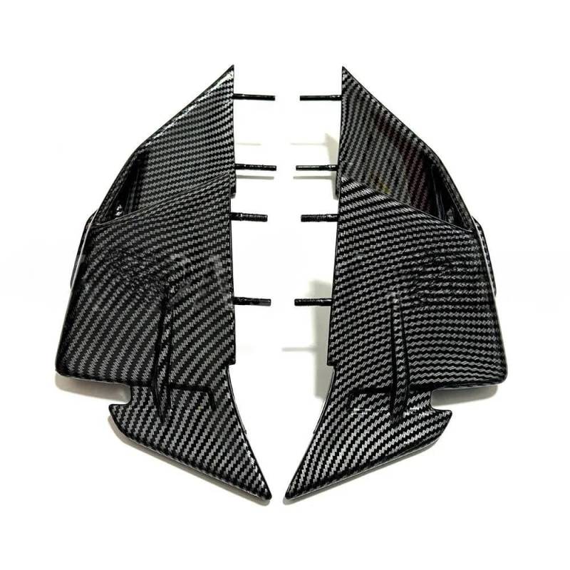 Motorcycle Wing Winglets Für S1000 RR Für M1000RR 2019 2020 2021 2022 2023 Frontspoiler Wind Winglet Motorrad Aerodynamische Flügel Spoiler(23-24 Carbon Texture) von DNZOGW
