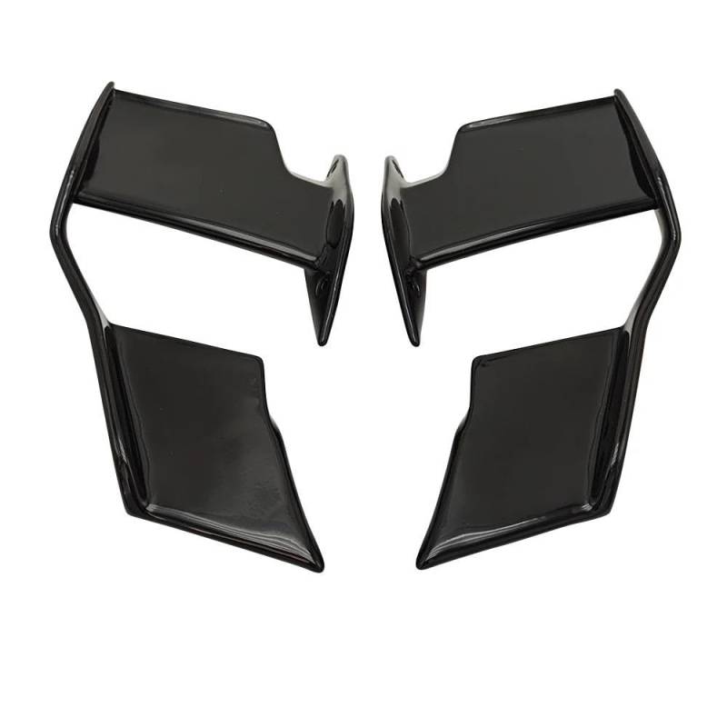 Motorcycle Wing Winglets Für S1000R 2021-2023 Motorrad Fixed Wing Spoiler Winglet Front Side Wing Wing(Bright black) von DNZOGW