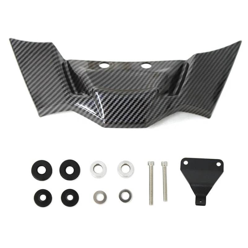 Motorcycle Wing Winglets Für S1000R 2021-2024 Für M1000R 2023-2024 Motorrad Frontspoiler Spoiler Aerodynamische Naked Winglet Deflektor Abtrieb Spoiler(Carbon fiber pattern) von DNZOGW
