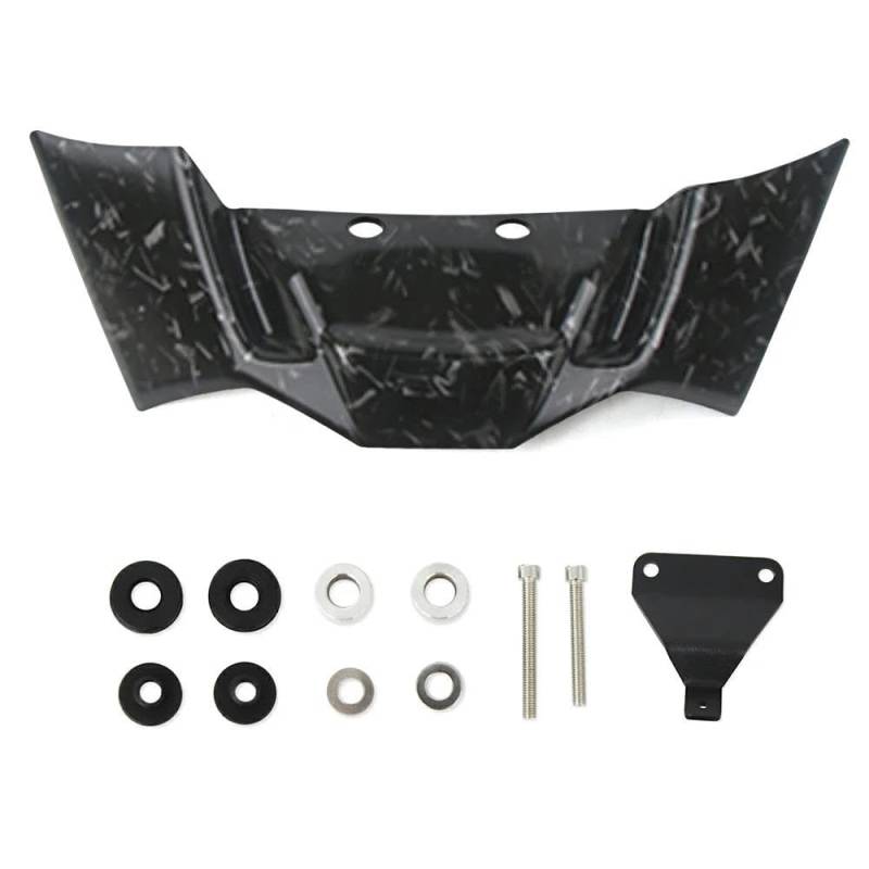 Motorcycle Wing Winglets Für S1000R 2021-2024 Für M1000R 2023-2024 Motorrad Frontspoiler Spoiler Aerodynamische Naked Winglet Deflektor Abtrieb Spoiler(Forging pattern) von DNZOGW