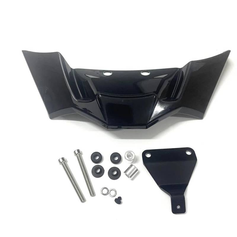 Motorcycle Wing Winglets Für S1000R Für M1000R 2021 2022 2023 2024 Motorrad Flügel Verkleidung Abtrieb Nackt Vorne Aerodynamische Spoiler Winglet(Bright Black) von DNZOGW
