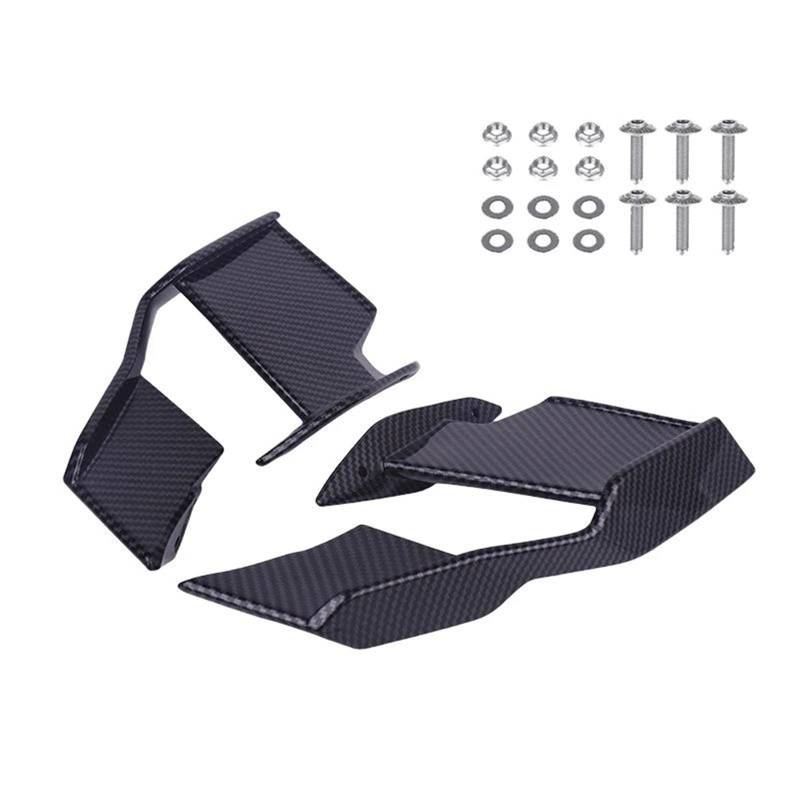 Motorcycle Wing Winglets Für S1000R Für M1000R 2021-2023 Motorräder Verkleidung Seite Winglet Flügel Spoiler Zubehör(Carbon) von DNZOGW