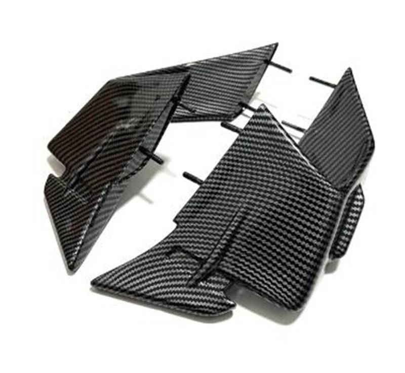 Motorcycle Wing Winglets Für S1000RR 2023 2024 Motorrad Verkleidung Seite Winglet Flügel Deflektor Spoiler(Carbon Fiber) von DNZOGW