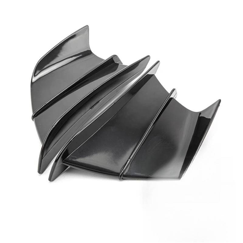 Motorcycle Wing Winglets Für YFZ450 ATV Für YFM700 Für Raptor Für R1 R3 Motorrad Side Winglet Spoiler Wind Befestigungs Flügel Front Verkleidung(Black) von DNZOGW