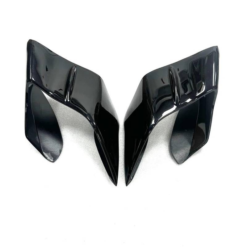 Motorcycle Wing Winglets Für YZF-R1 2015-2024 Für YZF R6 2017-2023 Spoiler Querruder Motorrad Feste Flügelabdeckung(Bright black) von DNZOGW