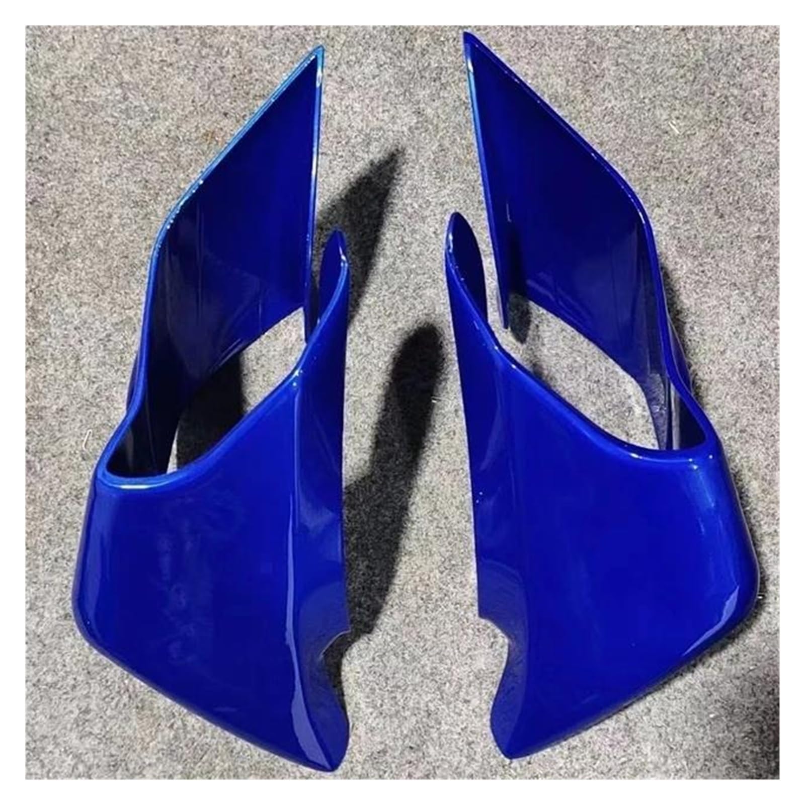 Motorcycle Wing Winglets Für YZF-R1 R1M R25 R3 2019-2024 Für YZF-R6 2017-2024 Guide Spoiler Querruder Motorrad Feste Flügel Abdeckung(Blue) von DNZOGW
