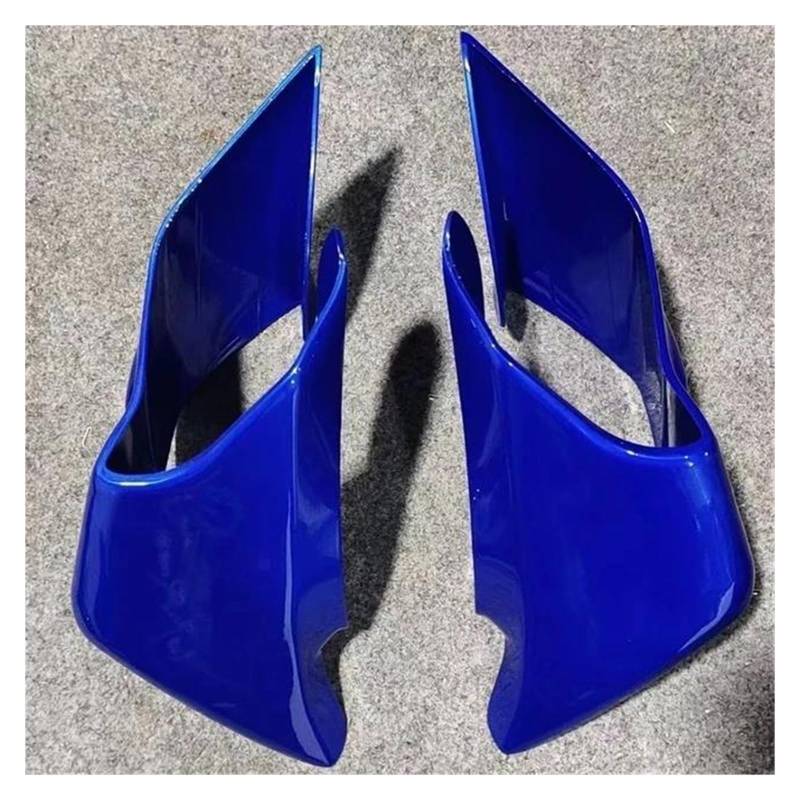 Motorcycle Wing Winglets Für YZF-R1 R1M R25 R3 2019-2024 Für YZF-R6 2017-2024 Guide Spoiler Querruder Motorrad Feste Flügel Abdeckung(Blue) von DNZOGW