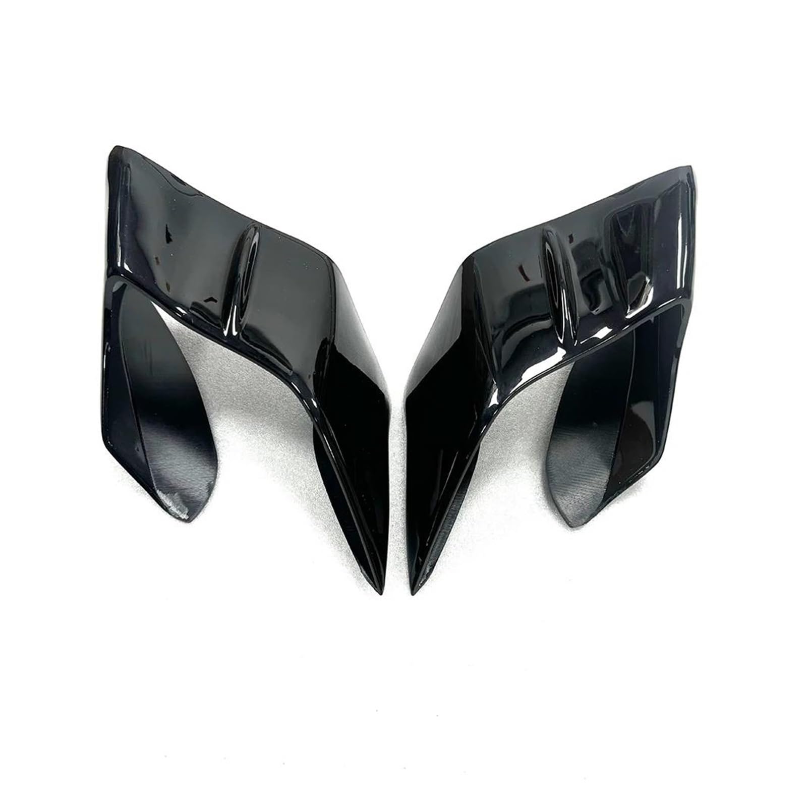 Motorcycle Wing Winglets Für YZF-R1 R1M R25 R3 2019-2024 Für YZF-R6 2017-2024 Guide Spoiler Querruder Motorrad Feste Flügel Abdeckung(Bright black) von DNZOGW