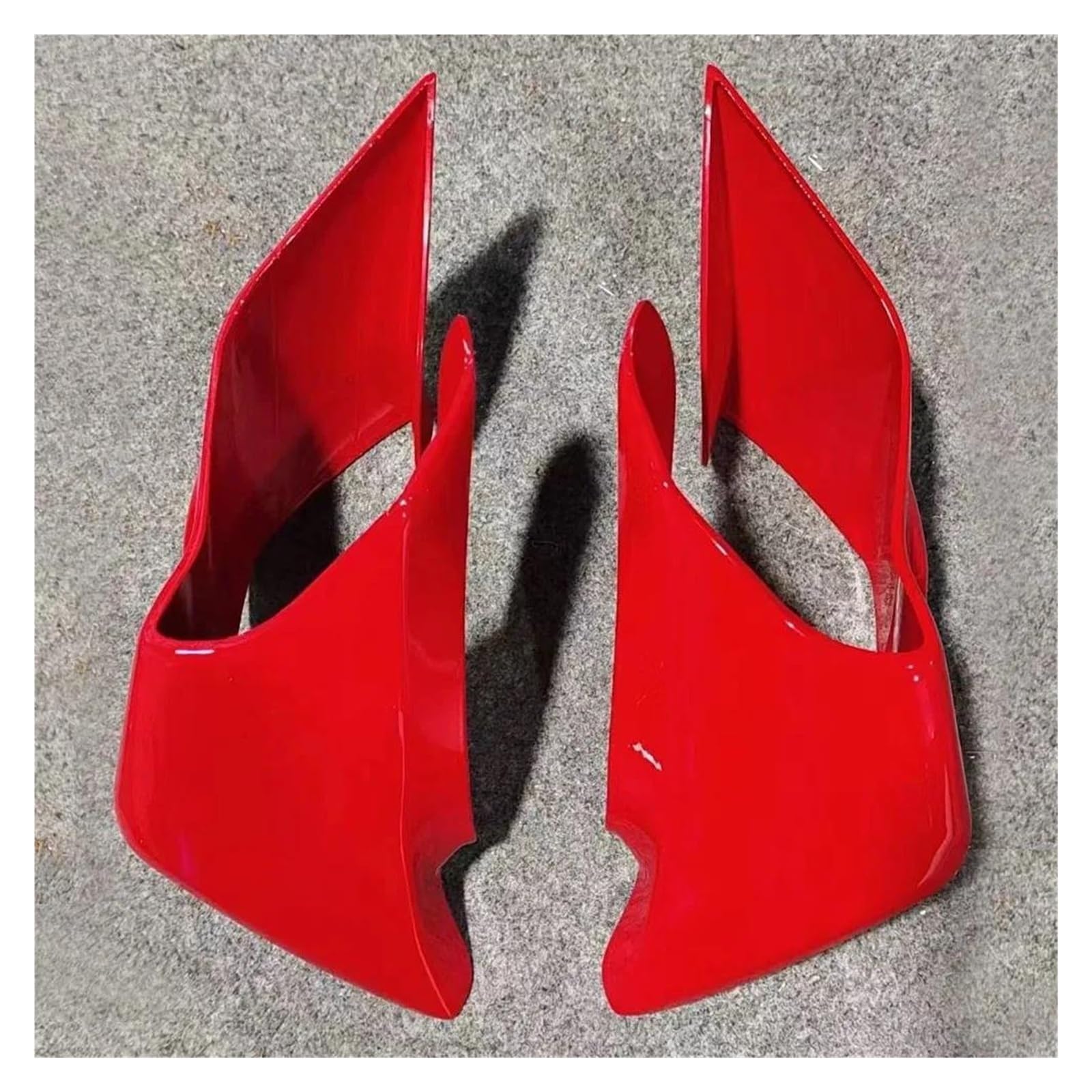 Motorcycle Wing Winglets Für YZF-R1 R1M R25 R3 2019-2024 Für YZF-R6 2017-2024 Guide Spoiler Querruder Motorrad Feste Flügel Abdeckung(Red) von DNZOGW