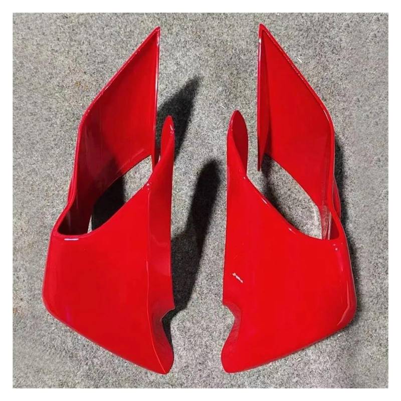 Motorcycle Wing Winglets Für YZF-R1 R1M R25 R3 2019-2024 Für YZF-R6 2017-2024 Guide Spoiler Querruder Motorrad Feste Flügel Abdeckung(Red) von DNZOGW