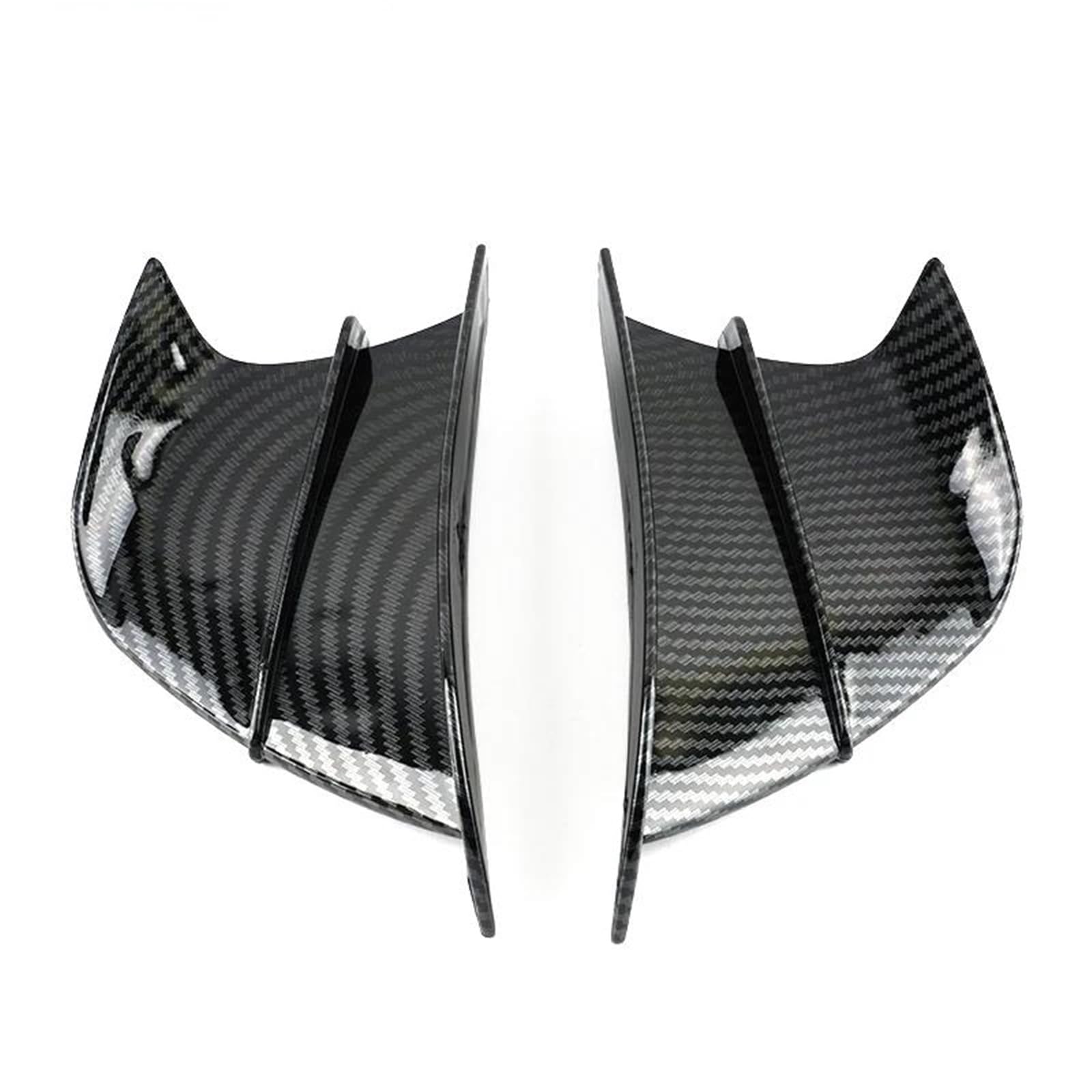 Motorcycle Wing Winglets Für YZF R1 R6 R25 R7 R3 Motorrad Spoiler Flügel Aerodynamische Winglet Zubehör(Carbon Look) von DNZOGW