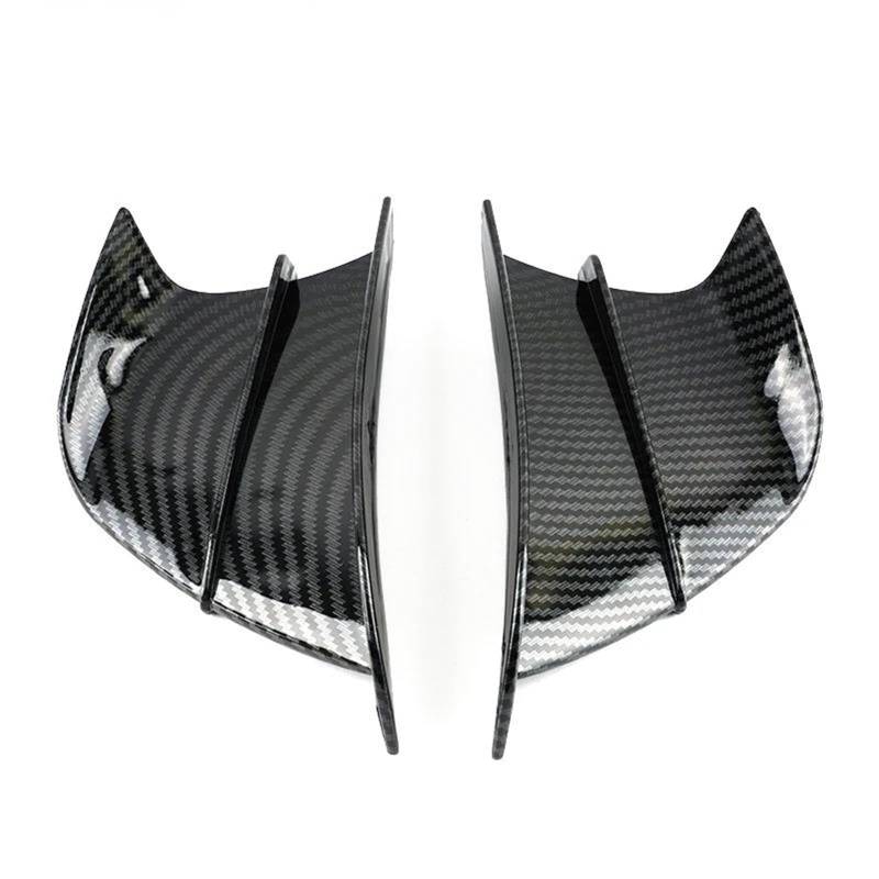 Motorcycle Wing Winglets Für YZF R1 R6 R25 R7 R3 Motorrad Spoiler Flügel Aerodynamische Winglet Zubehör(Carbon Look) von DNZOGW