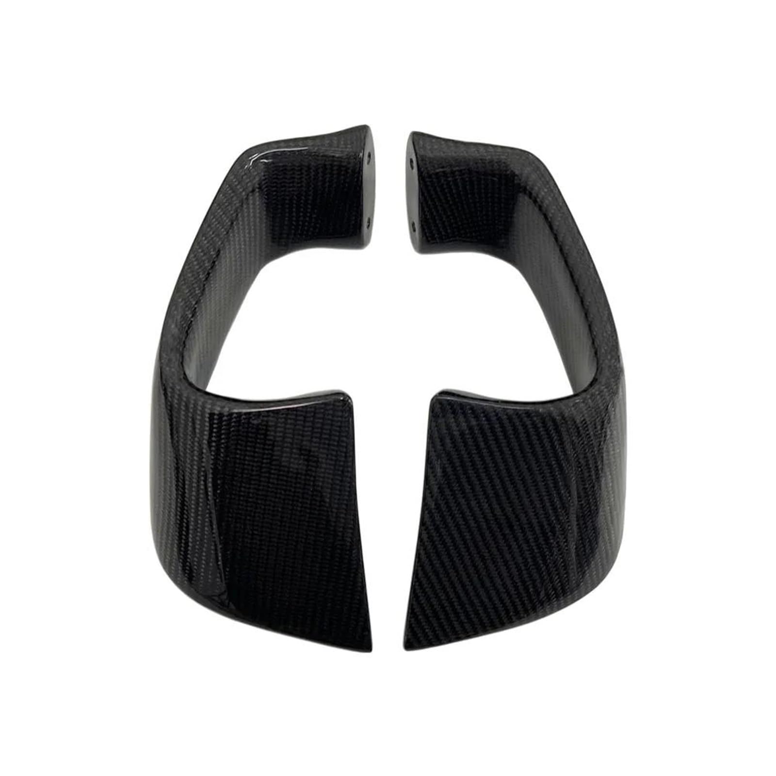 Motorcycle Wing Winglets Für YZFR1 Für YZFR1M R1 2015-2022 Für YZFR6 R6 2017-2022 Motorrad Carbon Fiber Fixed Wing Spoiler Kleiner Flügel(Bright carbon) von DNZOGW