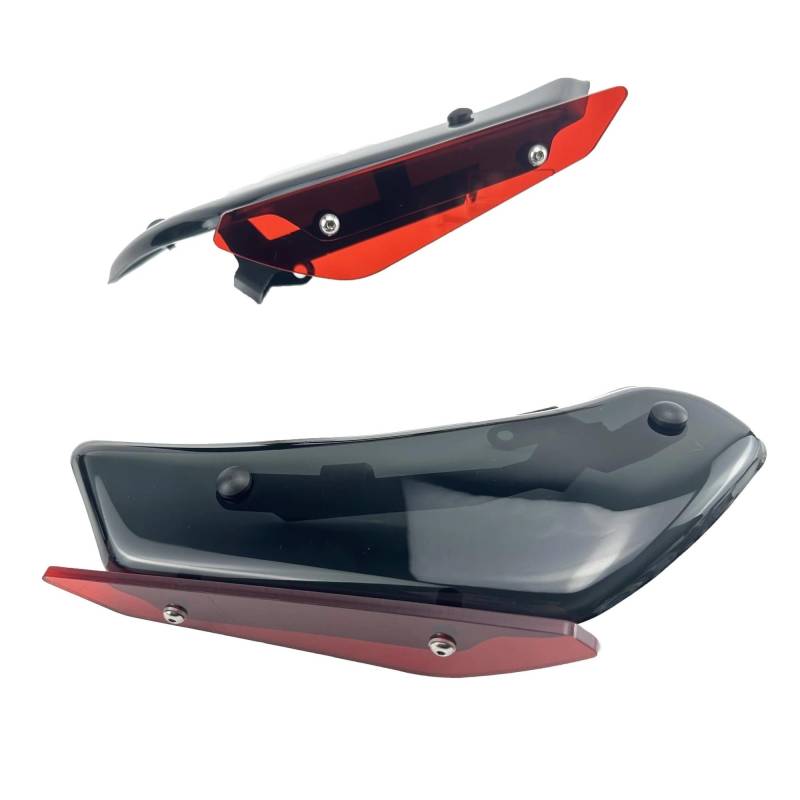 Motorcycle Wing Winglets Motorrad Abtrieb Seite Spoiler Flügel Deflektor Verkleidung Für CBR650R 2019-2023(Red) von DNZOGW