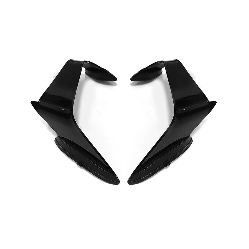 Motorcycle Wing Winglets Motorrad Feste Wind Flügel Spoiler Für ZX10R 2021 2022 2023 2024 2025 Winglet Verkleidung(Black) von DNZOGW