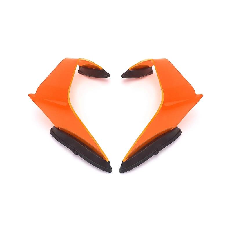 Motorcycle Wing Winglets Motorrad Feste Wind Flügel Spoiler Für ZX10R 2021 2022 2023 2024 2025 Winglet Verkleidung(Orange) von DNZOGW