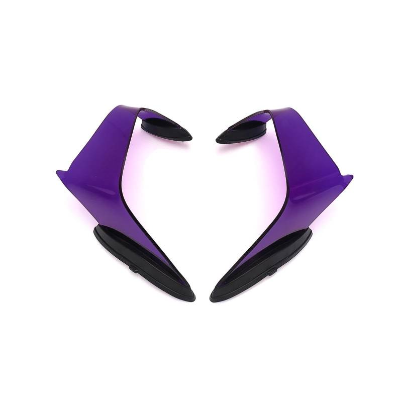 Motorcycle Wing Winglets Motorrad Feste Wind Flügel Spoiler Für ZX10R 2021 2022 2023 2024 2025 Winglet Verkleidung(Purple) von DNZOGW