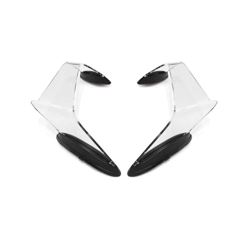 Motorcycle Wing Winglets Motorrad Feste Wind Flügel Spoiler Für ZX10R 2021 2022 2023 2024 2025 Winglet Verkleidung(Transparent) von DNZOGW