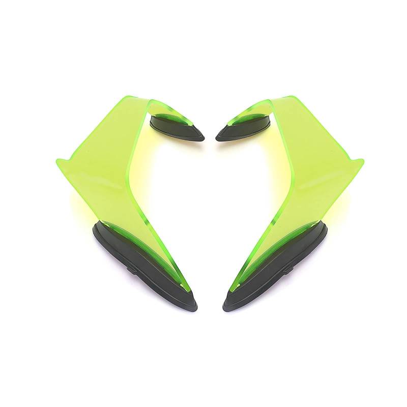 Motorcycle Wing Winglets Motorrad Feste Wind Flügel Spoiler Für ZX10R 2021 2022 2023 2024 2025 Winglet Verkleidung(Yellow) von DNZOGW