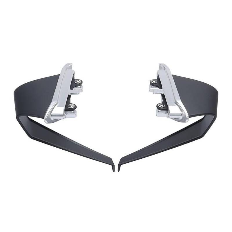 Motorcycle Wing Winglets Motorrad Spoiler Flügel Seite Winglet Für Monster 937 SP Plus Für MONSTER 950 2021 2022 2023(Black silver) von DNZOGW